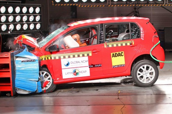 Novo VW up! obteve o melhor resultado da história do Latin NCAP, com 5 estrelas nos testes de impacto